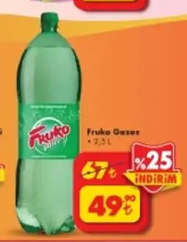Fruko Gazoz 2.5 L