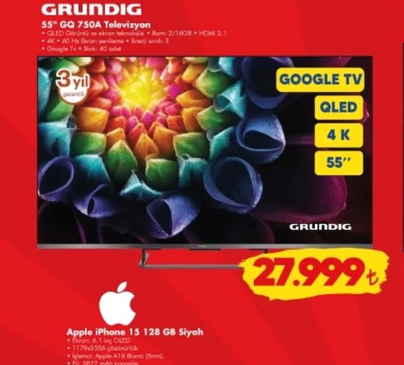 Grundig 55" Gq 750A Televizyon