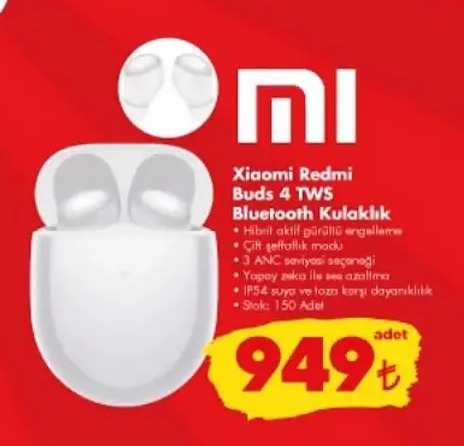 Xiaomi Redmi Buds 4 Tws Bluetooth Kulaklık