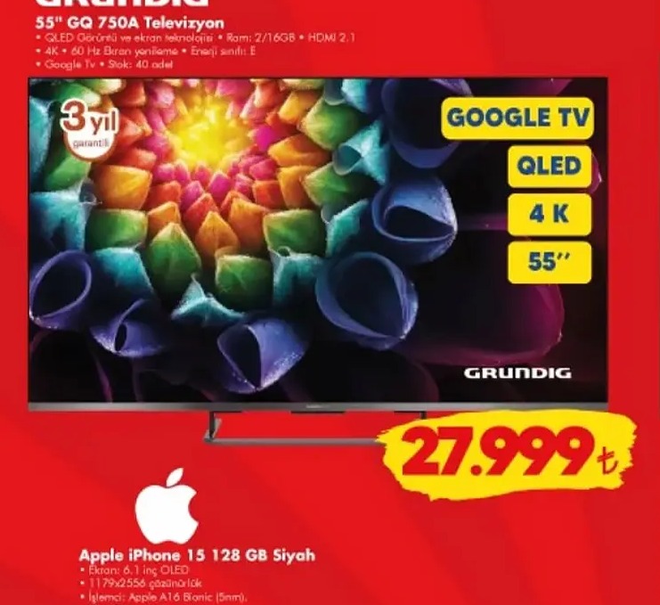Grundig 55 Gq 750A Televizyon
