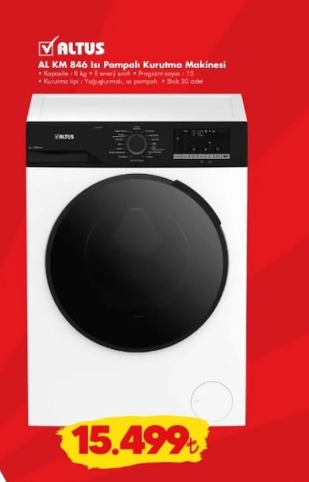 Altus Al Km 846 Isi Pompalı Kurutma Makinesi