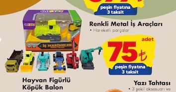 Renkli Metal İş Araçları 6 Adet