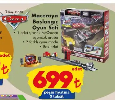 Disney Pixar Cars Maceraya Başlangıç Oyun Seti