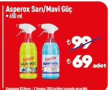 Asperox Sarı/Mavi Güç 650Ml