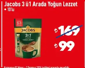 Jacobs Gold 3'Ü 1 Arada Yoğun Lezzet 10'Lu