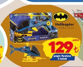 Batman Helikopter 24 X 12 Cm
