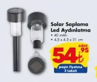Solar Saplama Led Aydınlatma