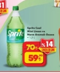 Sprite Cool Mint Limon Ve Nane Aromalı Gazoz 1.5L