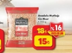 Anadolu Mutfağı Cin Mısır 500 G