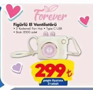 Forever Figürlü El Vantilatörü