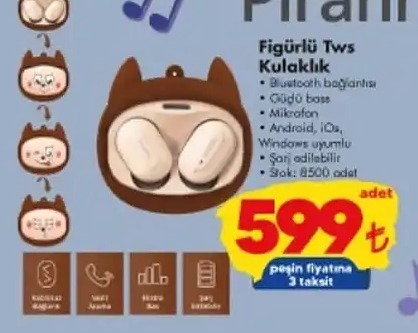 Figürlü Tws Kulaklık