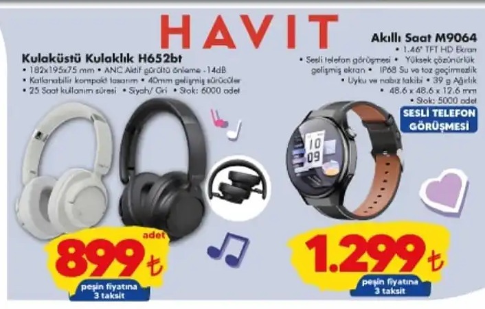 Havit Kulaküstü Kulaklık H652Bt