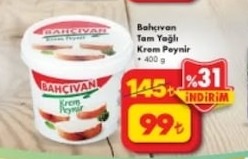 Bahçıvan Tam Yağlı Krem Peynir 400G
