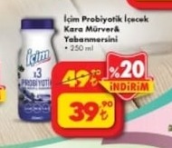 İçim Probiyotik İçecek Kara Mürver & Yabanmersini 250Ml