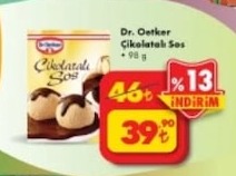 Dr. Oetker Çikolatalı Sos 98G