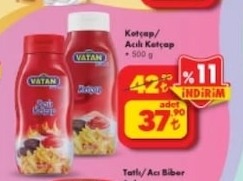 Vatan Ketçap/Acı Ketçap 500 G