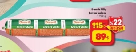 Banvit Piliç Baton Salam 950G