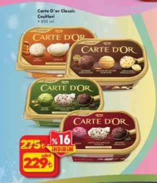 Carte D'Or Classic Çeşitleri 850Ml