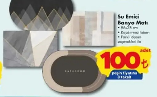 Su Emici Banyo Mati 58X38Cm