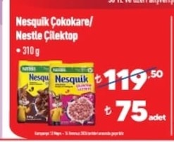 Nesquik Çokokare/ Nestle Çilektop 310G