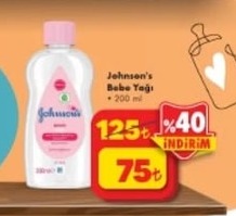 Johnson'S Bebek Yağı 200Ml