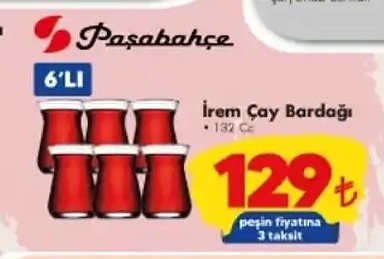 Paşabahçe İrem Çay Bardağı 6'Lı 132 Cc