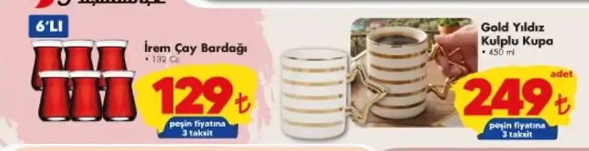 İrem Çay Bardağı 6'Lı 132Cc