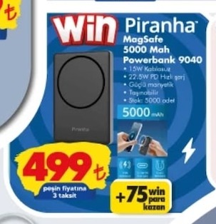 Piranha Magsafe 5000 Mah Powerbank 9040