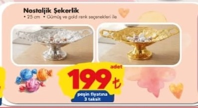 Nostaljik Şekerlik 25 Cm