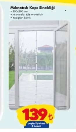 Mıknatıslı Kapı Sinekligi 100X200 Cm