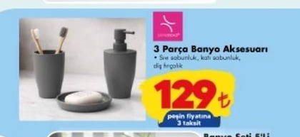 3 Parça Banyo Aksesuarı
