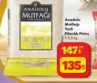 Anadolu Mutfağı Pilavlık Pirinç 2.5Kg