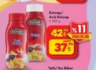 Vatan Ketçap Acı Ketçap 500G