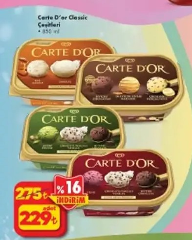 Carte D'Or Classic Çeşitleri 850 Ml