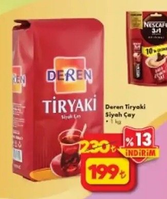 Deren Tiryaki Siyah Çay 1Kg