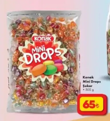 Konak Mini Drops Şeker 500G