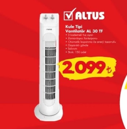Altus Kule Tipi Vantilatör Al 30 Tf