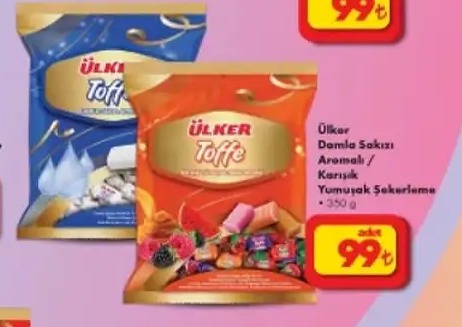 Ülker Damla Sakızı Aromalı/Karışık Yumuşak Şekerleme 350G
