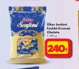 Ülker Senfoni Fındıklı Kremalı Çikolata 450G