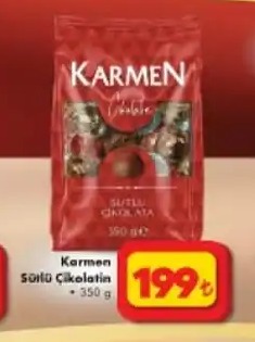 Karmen Sütlü Çikolata 350G