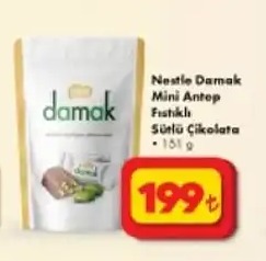 Nestle Damak Mini Antep Fıstıklı Sütlü Çikolata 181G