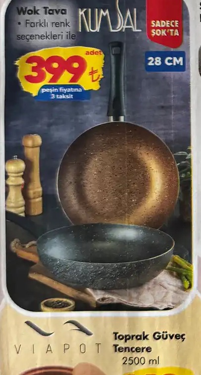 Kumsal Wok Tava 28 Cm