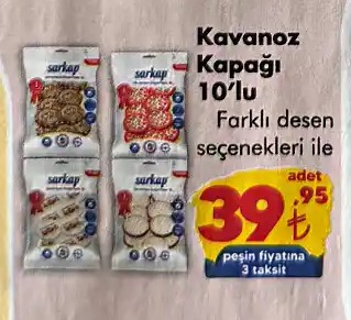 Sarkap Kavanoz Kapağı 10'Lu