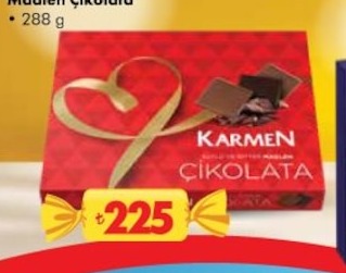 Karmen Sütlü Ve Bitter Madlen Çikolata 288G