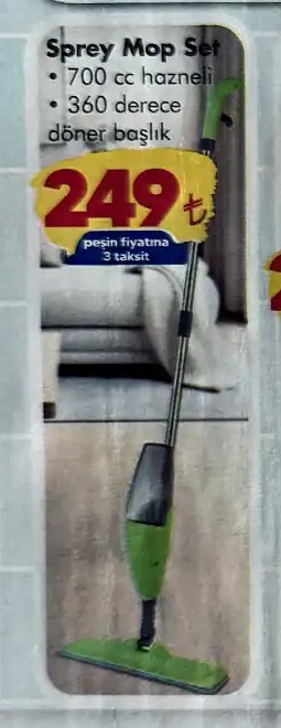 Sprey Mop Set 700Cc Hazneli 360 Derece Döner Başlıklı