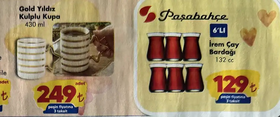 Paşabahçe İrem Çay Bardağı 6'Lı 132 Cc