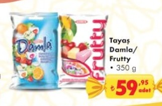 Tayaş Damla/Frutty 350G
