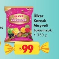 Ülker Karışık Meyveli Lokumcuk 350G
