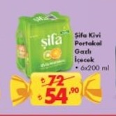 Şifa Kıvi Portakal Gazlı İçecek 6X200 Ml