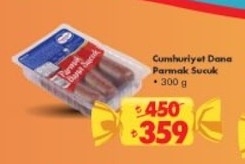Cumhuriyet Dana Parmak Sucuk 300 G